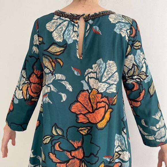 Anthropologie Maeve Swing Dress Floral Print Size Small - Picture 2 of 8